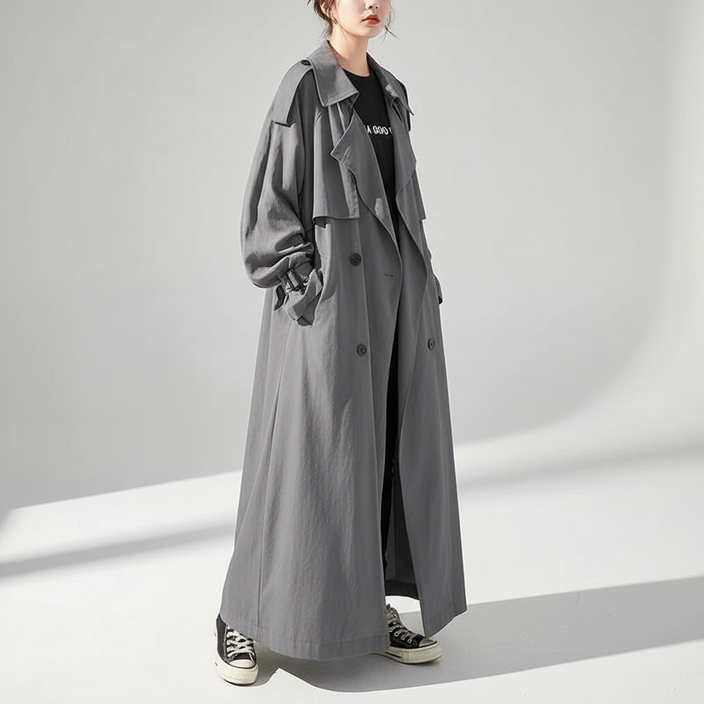 Oversized Lange Trenchcoat - Scarlett
