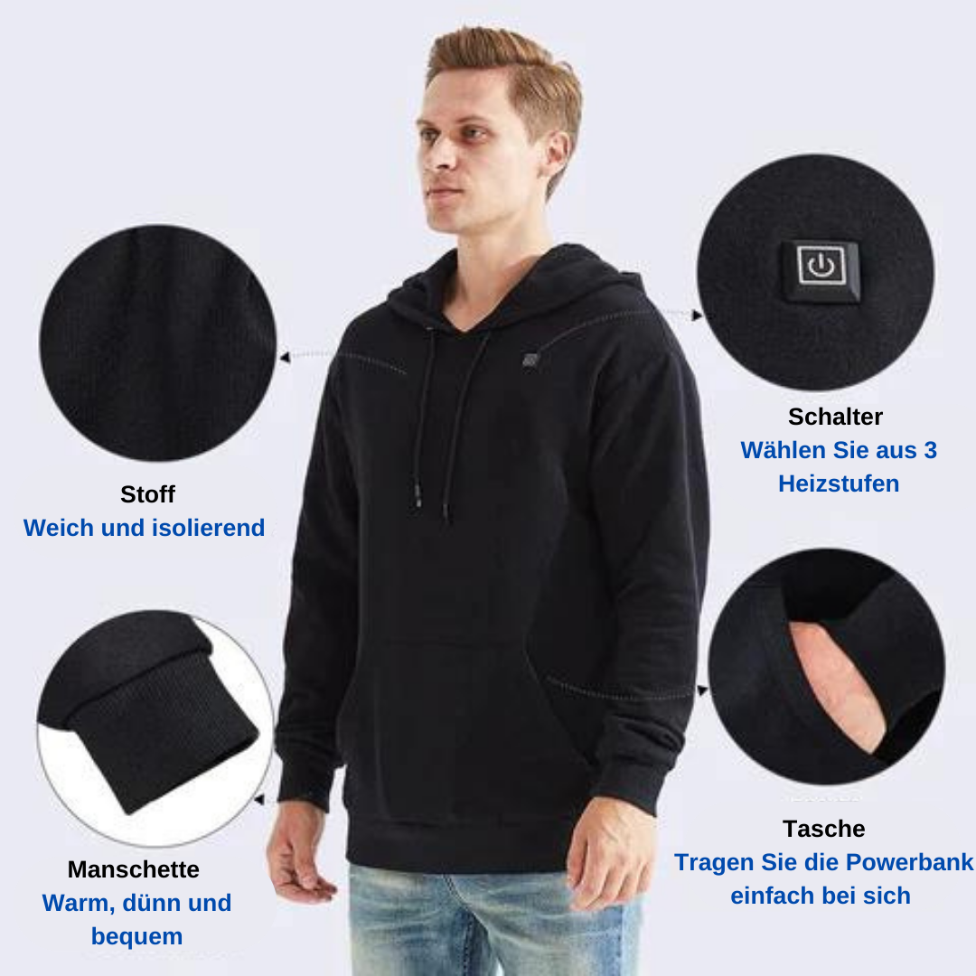 ThermaHoodie Verwarmde Unisex Wintertrui