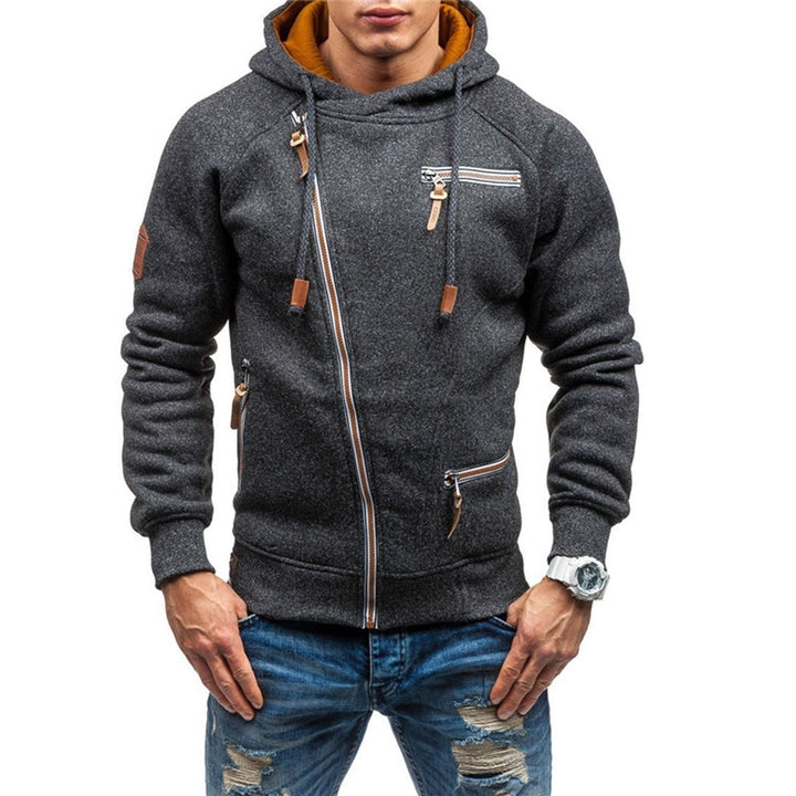 Casual fleece hoodie met zakken voor mannen