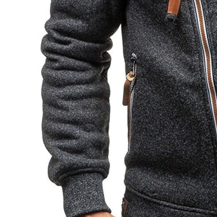 Casual fleece hoodie met zakken voor mannen