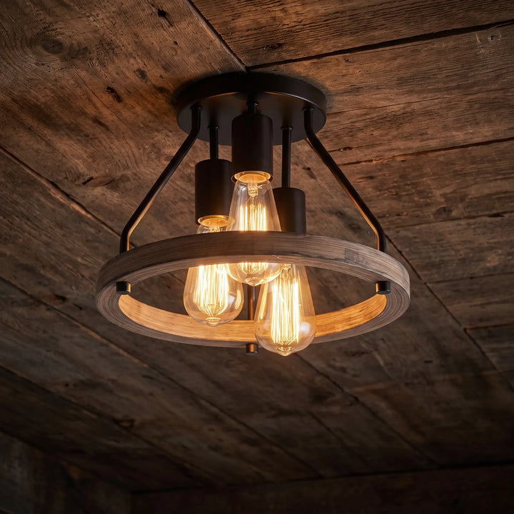 Plafondlamp Voor De Gang – Industriële Boerderijstijl