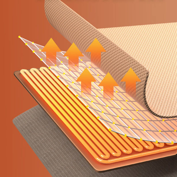 USB-warmteplaid van wafelfleece met drie standen