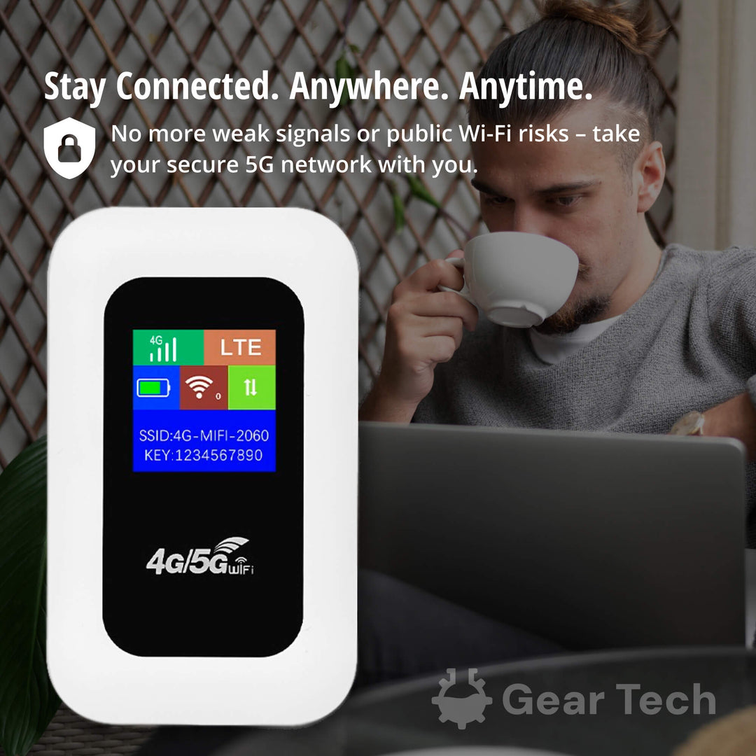 RoamWave 5G Draagbare WiFi Hotspot Voor Reizen Of Thuisgebruik