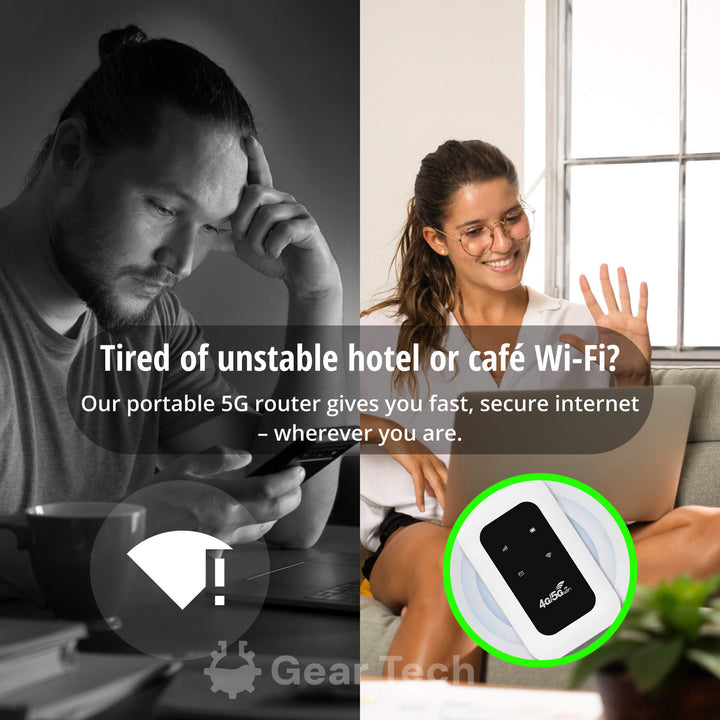 RoamWave 5G Draagbare WiFi Hotspot Voor Reizen Of Thuisgebruik