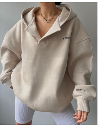 Warme dames hoodie voor winterdagen – Sibylla