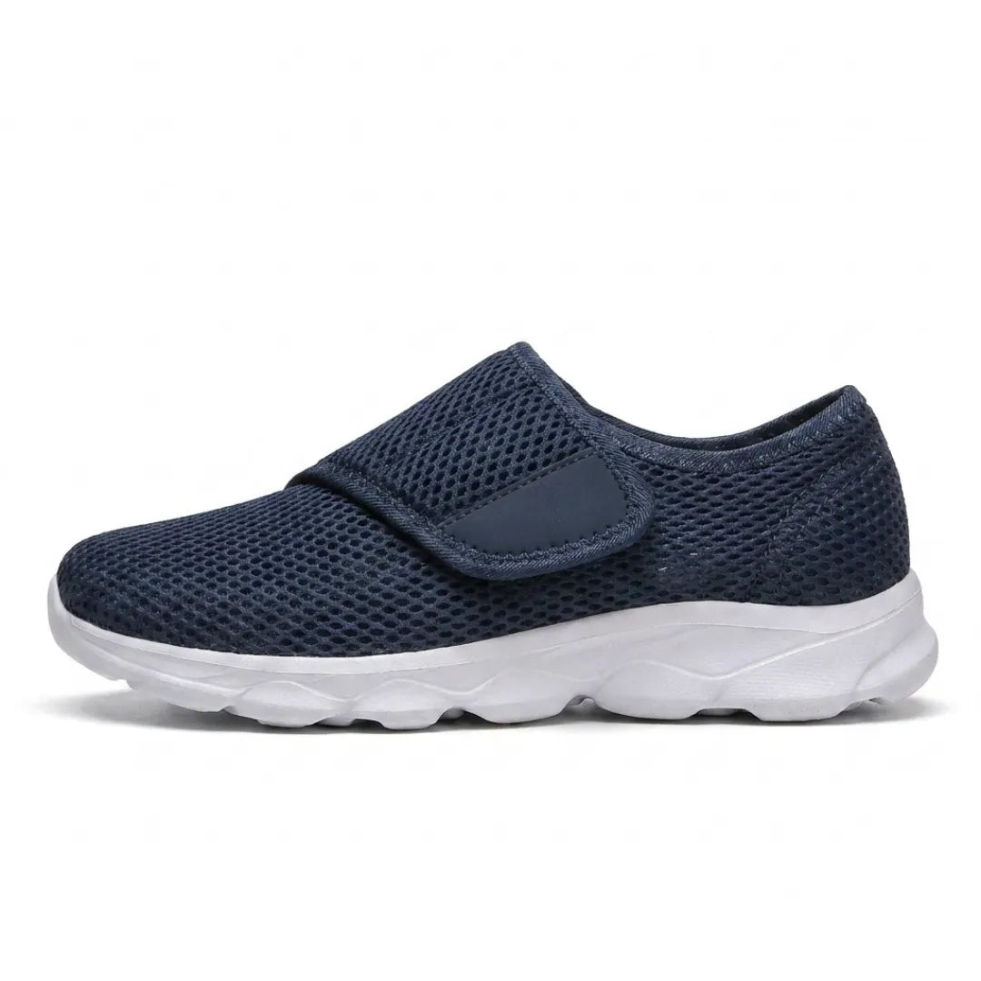 Comfortabele orthopedische wandelschoenen met klittenband voor brede of gezwollen voeten