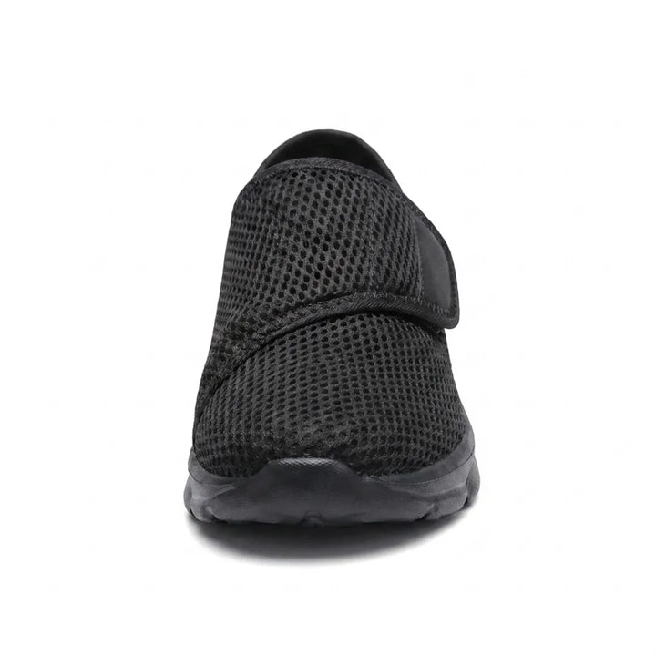 Comfortabele orthopedische wandelschoenen met klittenband voor brede of gezwollen voeten