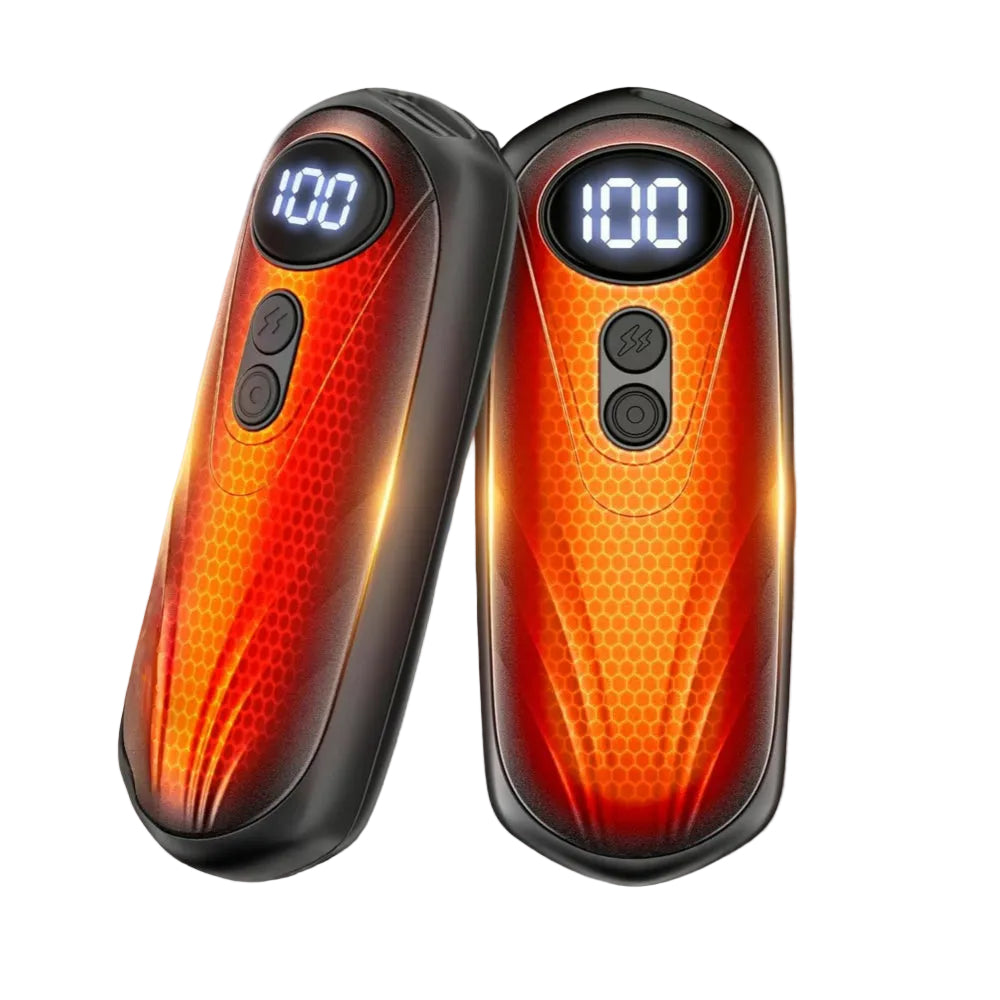 Deelbare 2-in-1 handwarmer met vijf standen en tot 20 uur