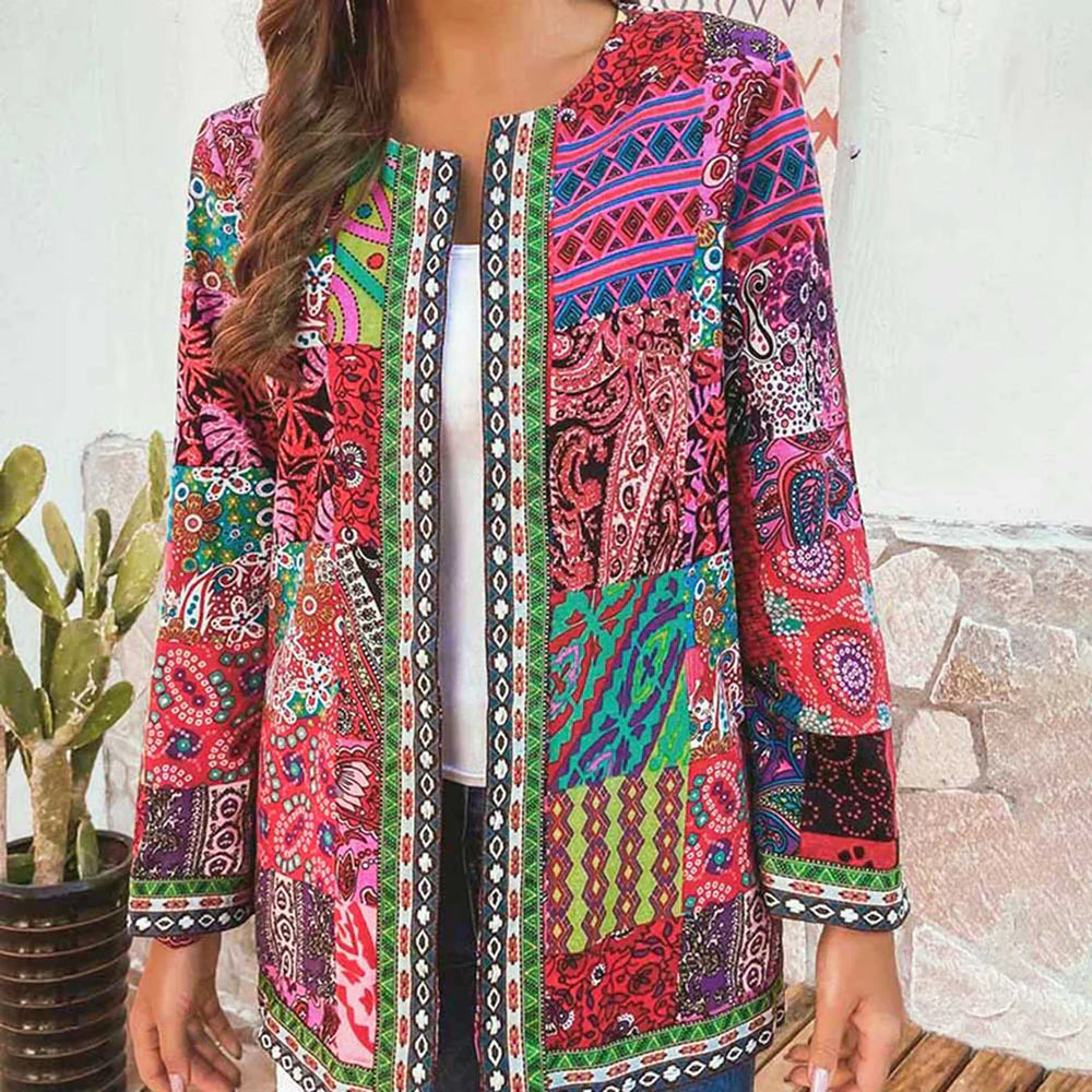 
                  
                    Vintage - Gebreid Damesvest in Retro Stijl - SkinzLine
                  
                
