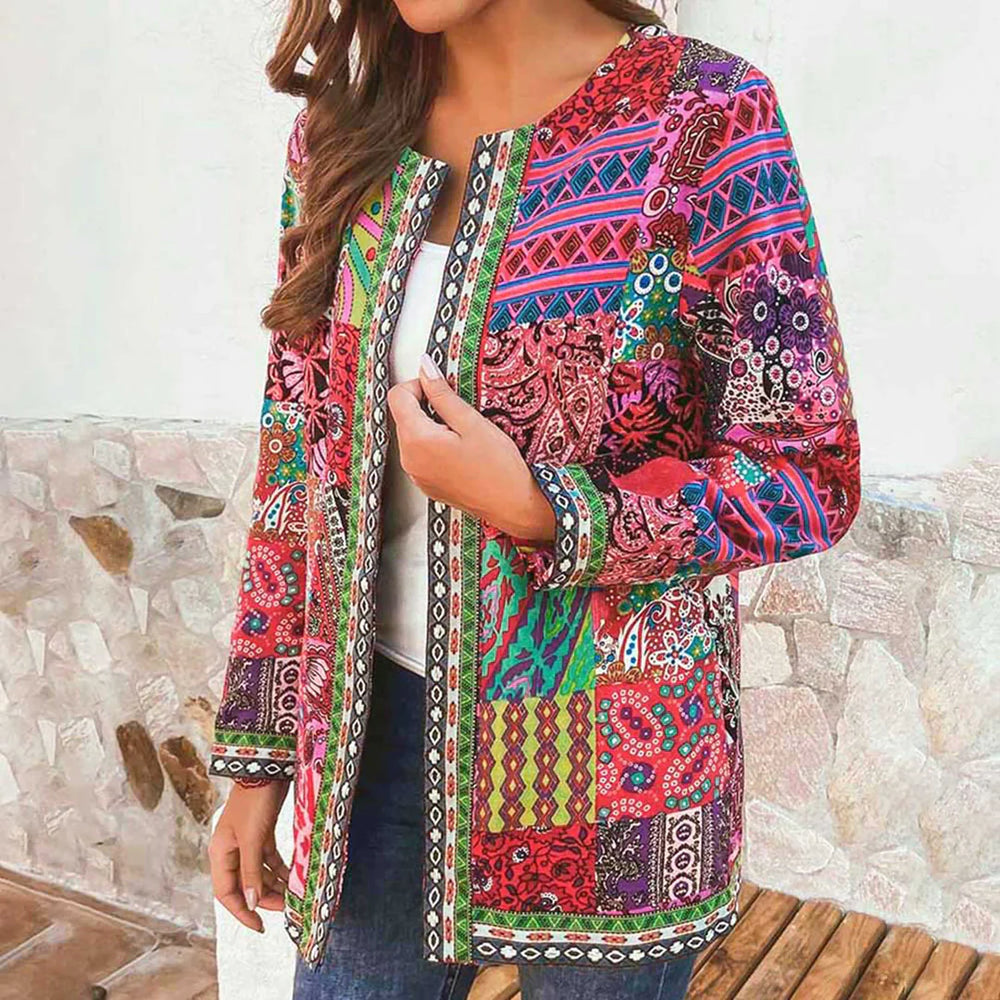 
                  
                    Vintage - Gebreid Damesvest in Retro Stijl - SkinzLine
                  
                