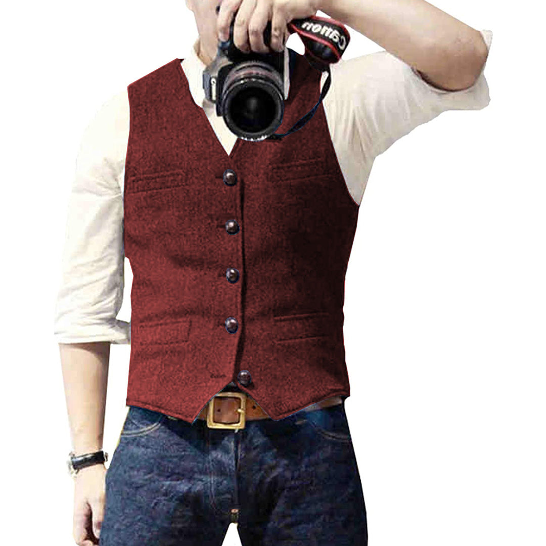 Denim vest voor heren