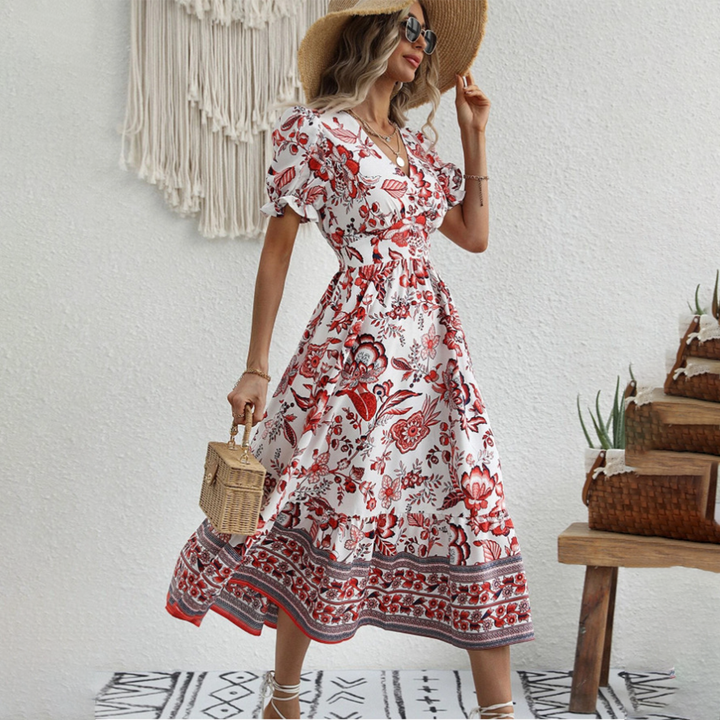 Elegante bloemenjurk