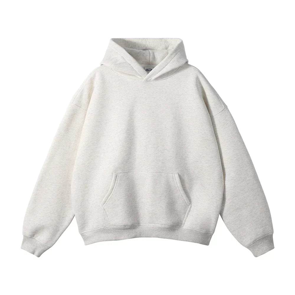 Losse herenhoodie met kangoeroezak