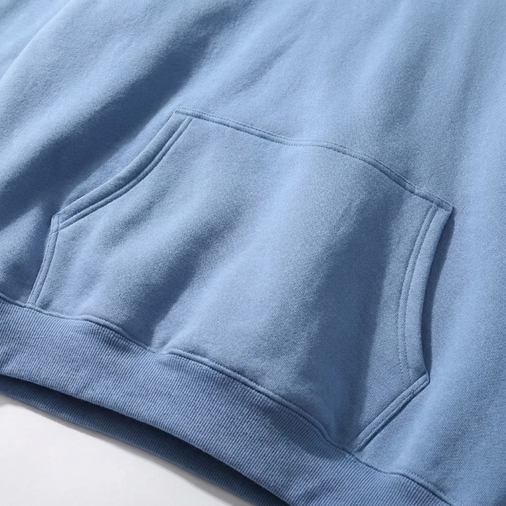 Losse herenhoodie met kangoeroezak