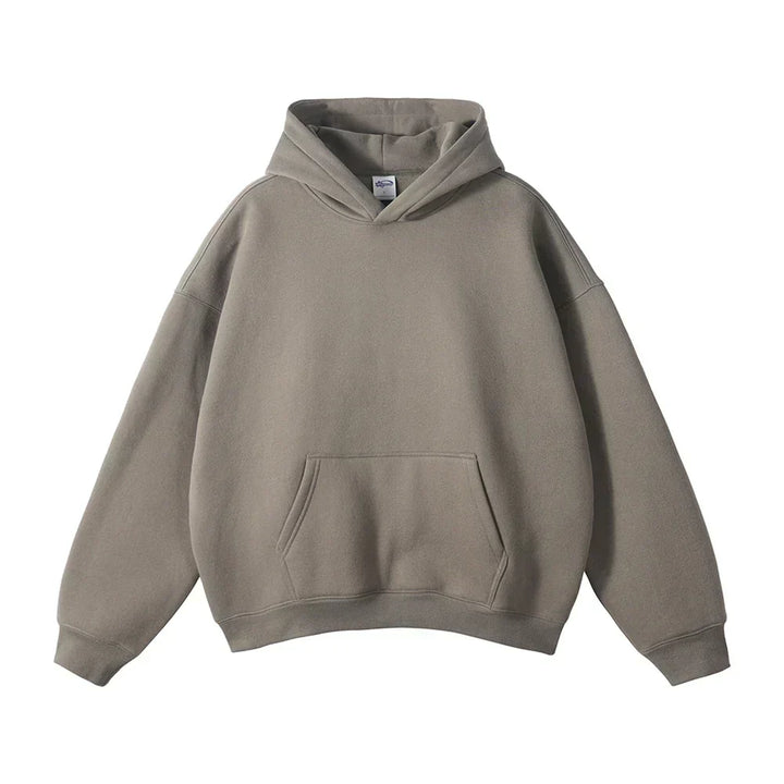 Losse herenhoodie met kangoeroezak