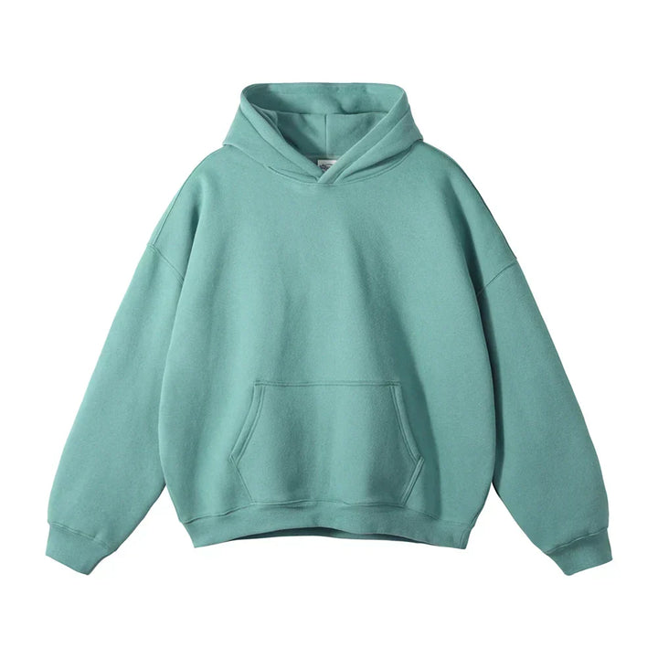 Losse herenhoodie met kangoeroezak