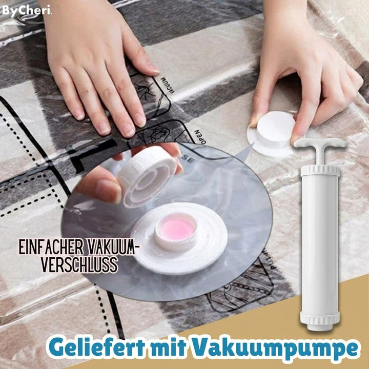 Hangende vacuümopbergzakken voor ruimtebesparing in de kast, 130 x 60 cm, transparant