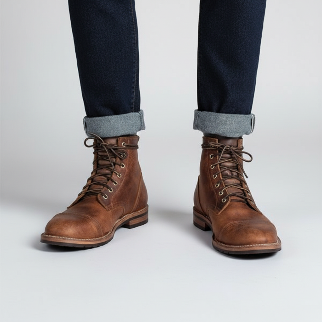 Retro leren herenschoenen – Leonard