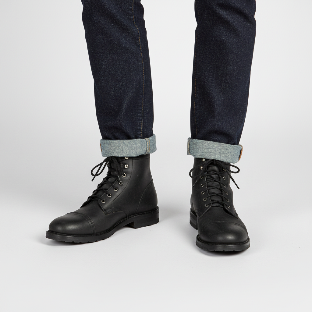Retro leren herenschoenen – Leonard