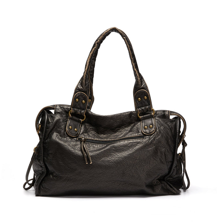 Élégance Zwart | Luxe Handtas van Echt Leer