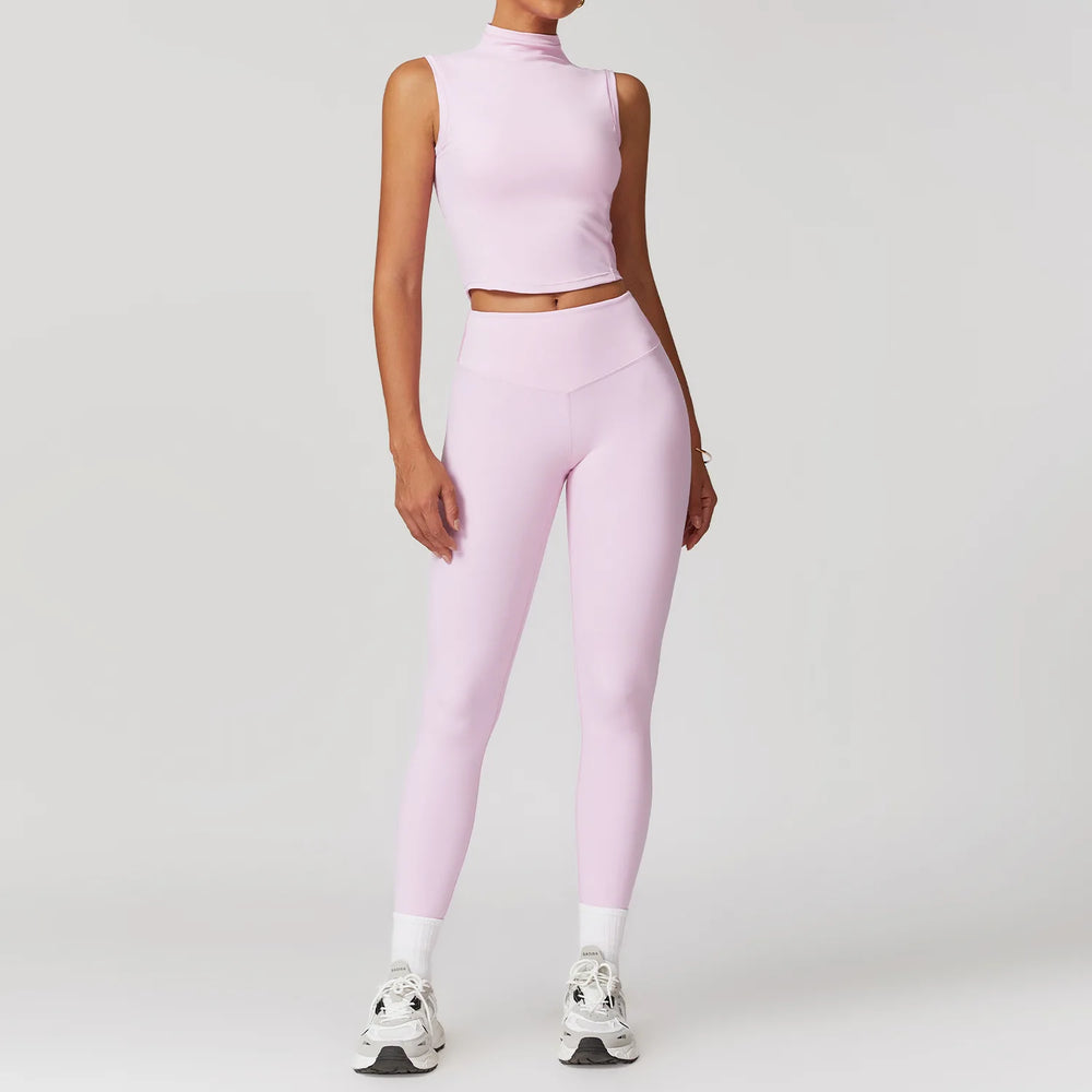 Tweedelige Sportset Legging en Top zonder Mouwen