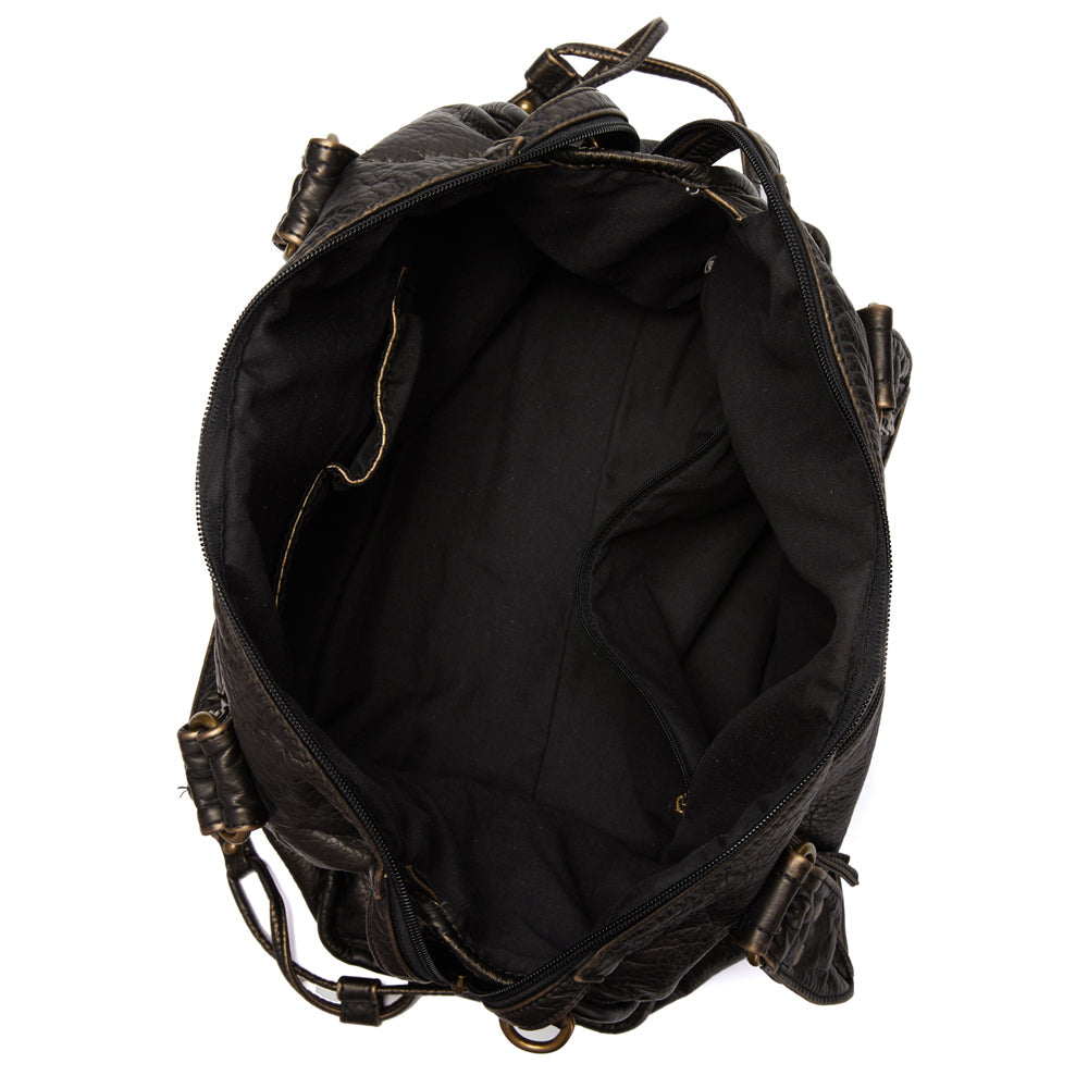Élégance Zwart | Luxe Handtas van Echt Leer