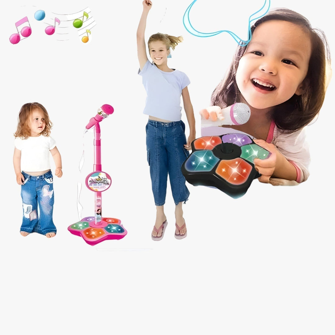 Kindermicrofoon met In Hoogte Verstelbare Standaard – SoundFun Stage