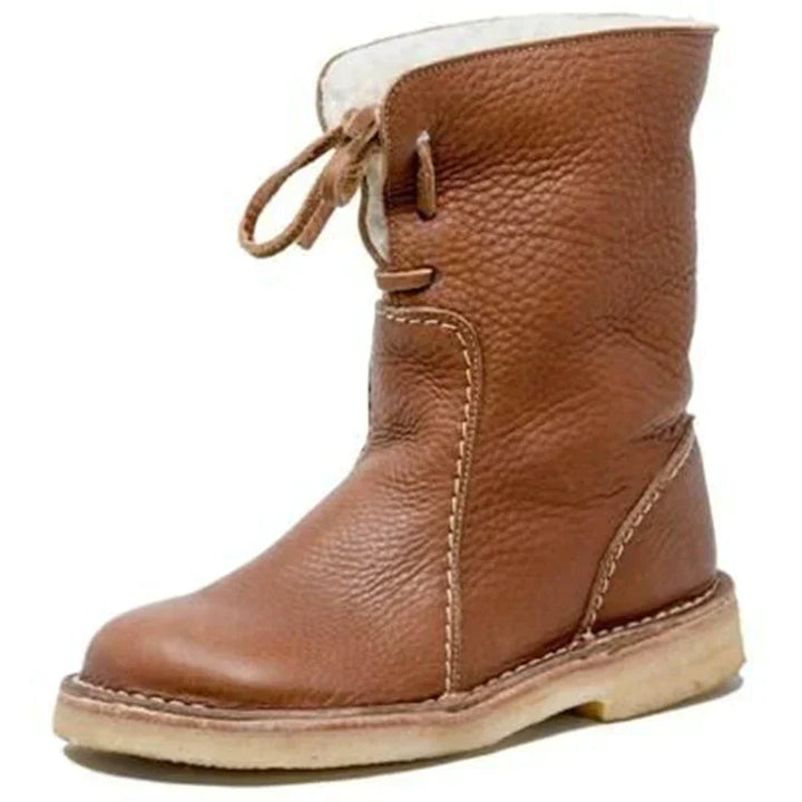Luxe Half Hoge Gevoerde Dameslaarzen - Sophia Hike Boot