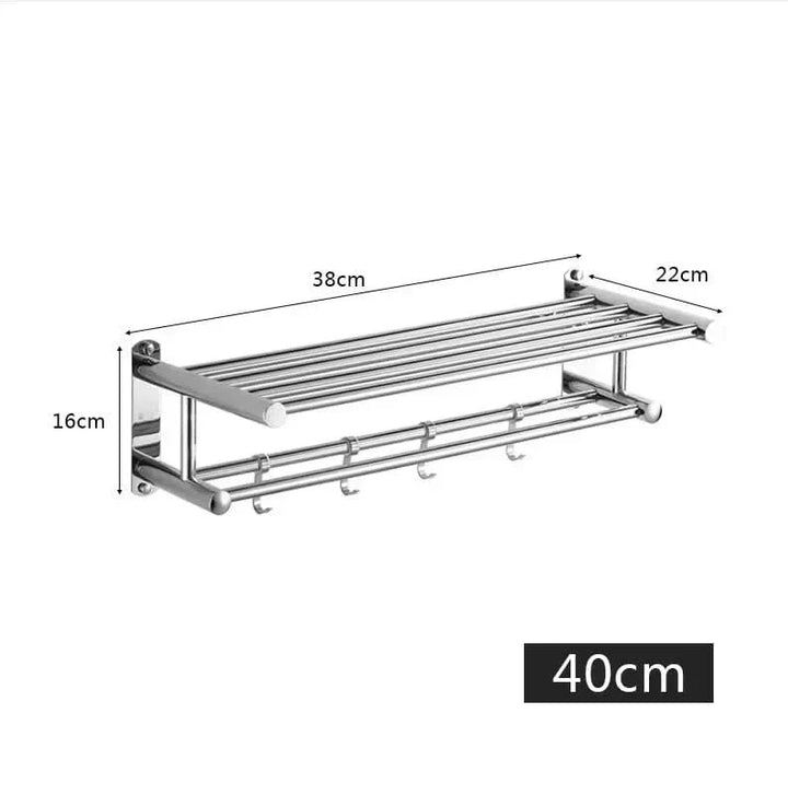 STEELRACK – Ruimtebesparend & Elegant Handdoekenrek van Roestvrij Staal