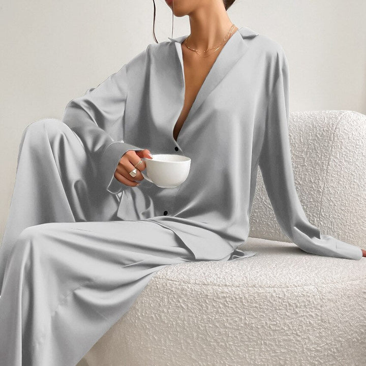Dames Satijnen Pyjamaset – Isabella