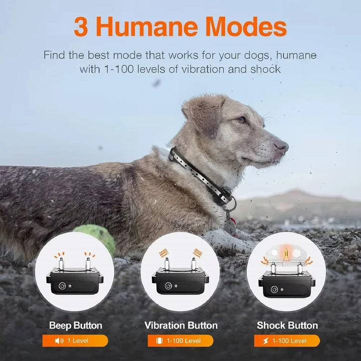 Oplaadbare Elektrische Hondentrainingshalsband met Afstandsbediening & 1000m Bereik – PetControl