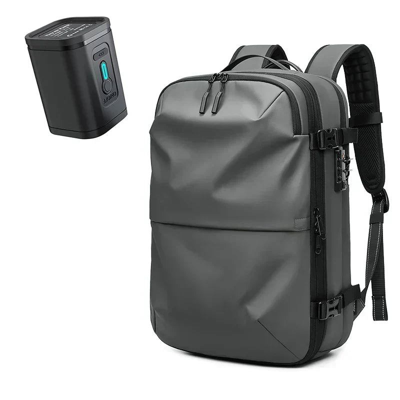 ElitePack Rugzak met Luchtcompressie | Waterdichte 60L rugzak voor zaken en reizen met vacuümcompressietechnologie