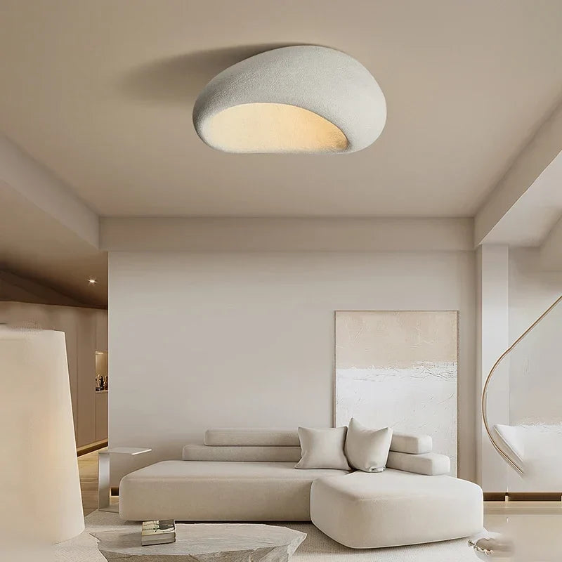 Wabi-sabi LED-plafondlamp – decoratieve plafonnière met organische vorm