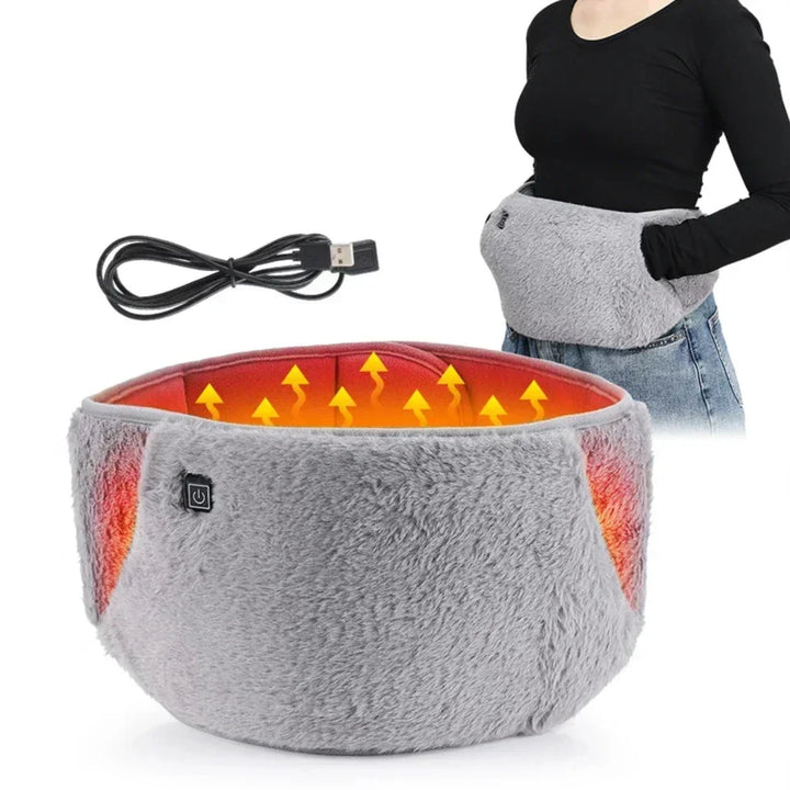 Verwarmde buikband en handwarmer 2-in-1 via USB