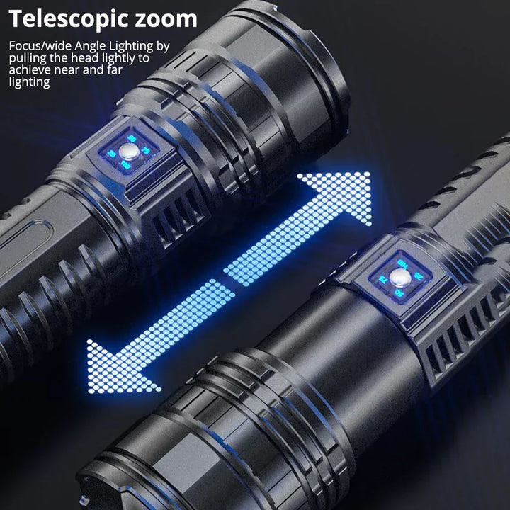 Oplaadbare 10000 Lumen LED Zaklamp – Striker