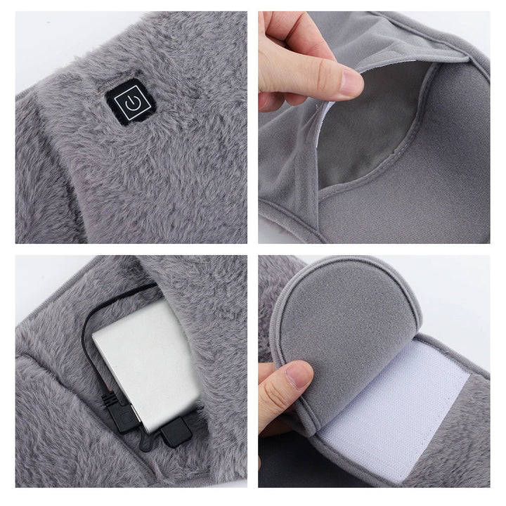 Verwarmde buikband en handwarmer 2-in-1 via USB