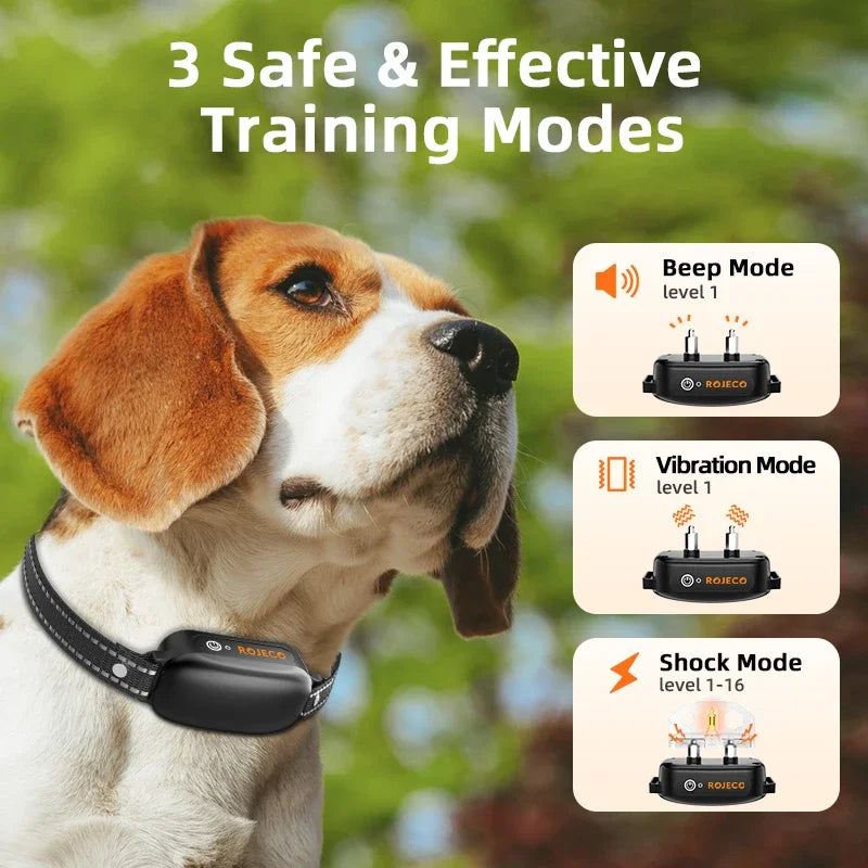 Elektrische trainingshalsband voor honden met 1000 m bereik, waterdicht – PetTrainer