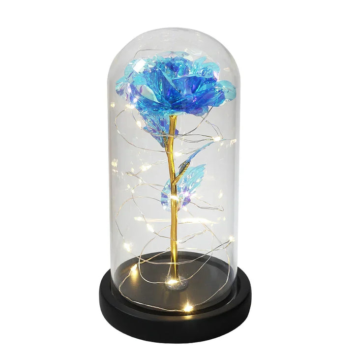 CrystalAura LED Rozenkoepel | Elegante Verlichte Roos voor Bruilofts- en Feestdecoratie