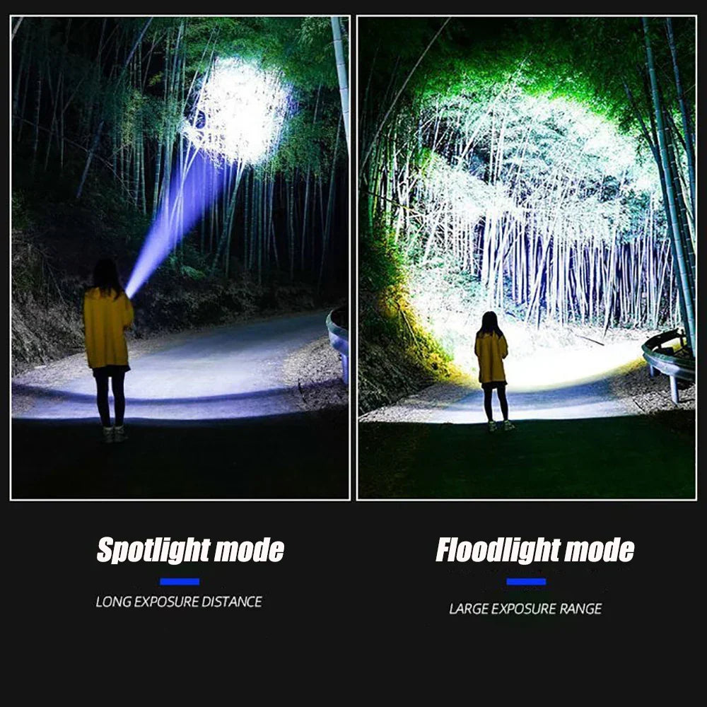 Oplaadbare 10000 Lumen LED Zaklamp – Striker