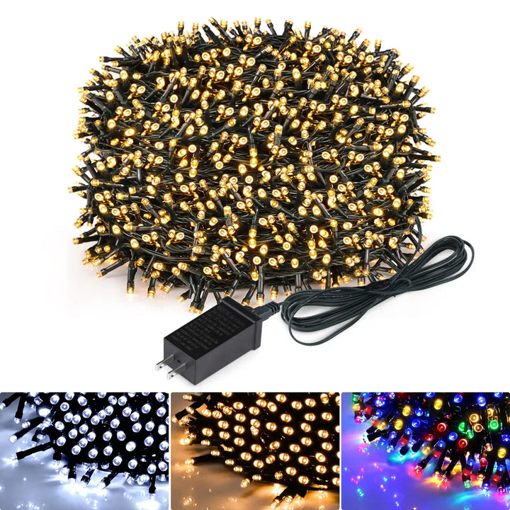 LuminaraX | LED-lichtsnoer buiten 24V | 8 lichtmodi | Waterdicht IP65 | 10–100 m | Voor tuin, huis en kerstversiering