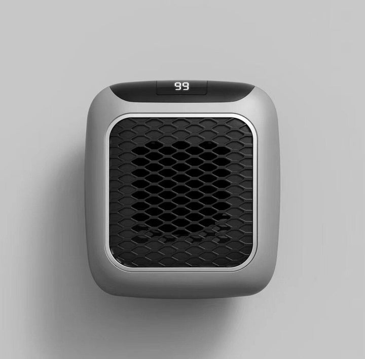 Mini wandventilatorkachel 800 W met led-display