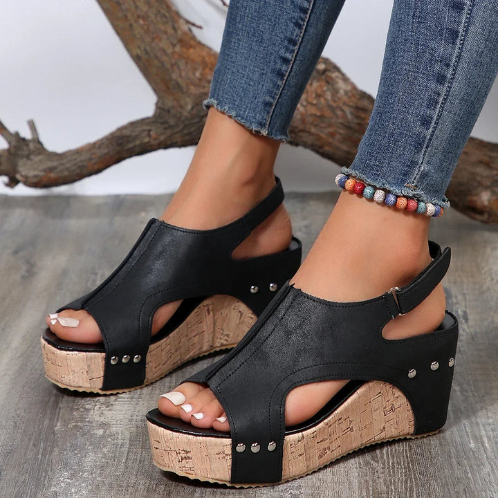 Ergonomische Dames-Sandalen van Leer - Cass