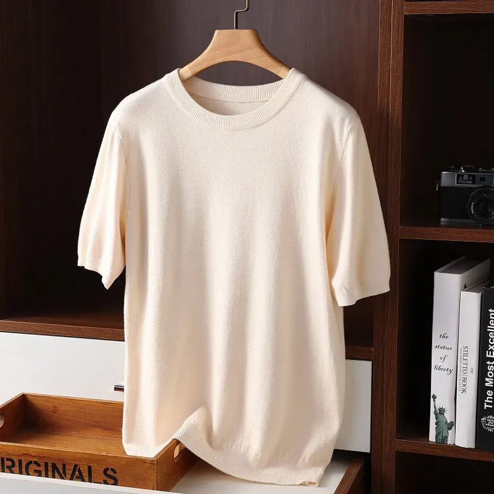 Heren T-shirt met ronde hals – Verfijnde basics voor elke dag