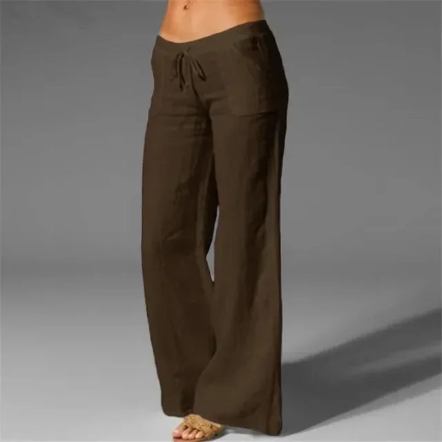 Comfortabel linnen broek dames- Julie