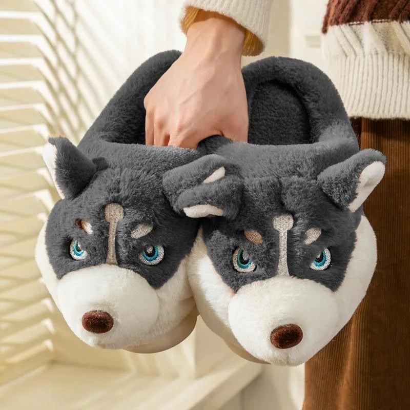 Schattige Husky Dames Pantoffels – Novi