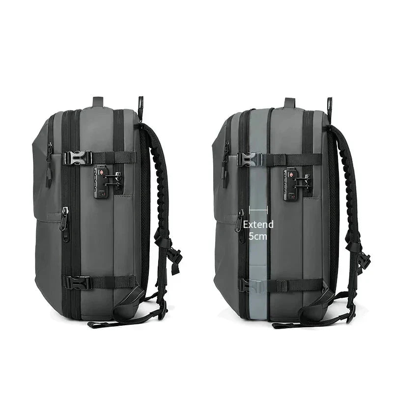 ElitePack Rugzak met Luchtcompressie | Waterdichte 60L rugzak voor zaken en reizen met vacuümcompressietechnologie