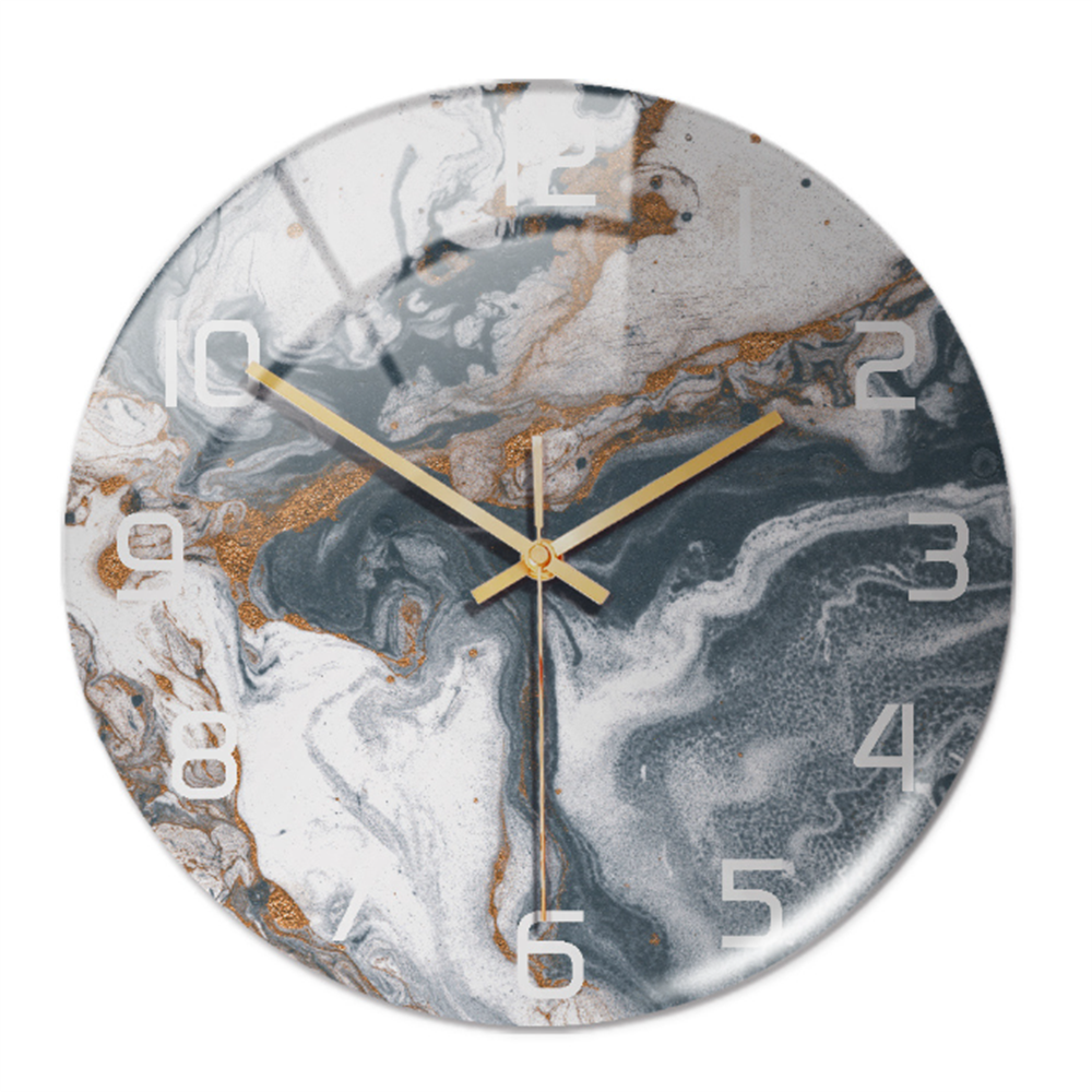 Elegante Wandklok met Marmereffect – MarbleTime