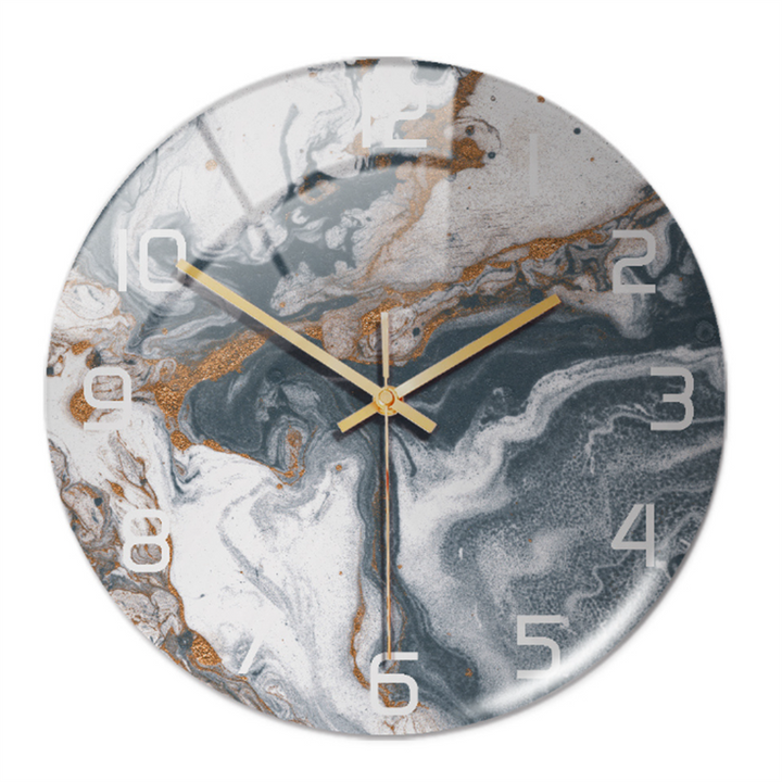 Elegante Wandklok met Marmereffect – MarbleTime