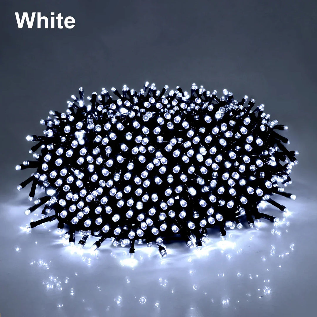 LuminaraX | LED-lichtsnoer buiten 24V | 8 lichtmodi | Waterdicht IP65 | 10–100 m | Voor tuin, huis en kerstversiering