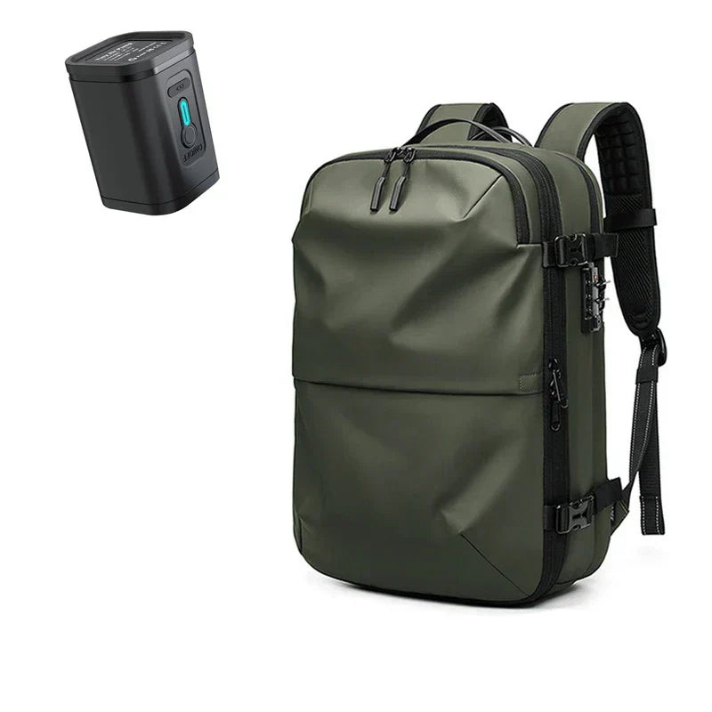 ElitePack Rugzak met Luchtcompressie | Waterdichte 60L rugzak voor zaken en reizen met vacuümcompressietechnologie